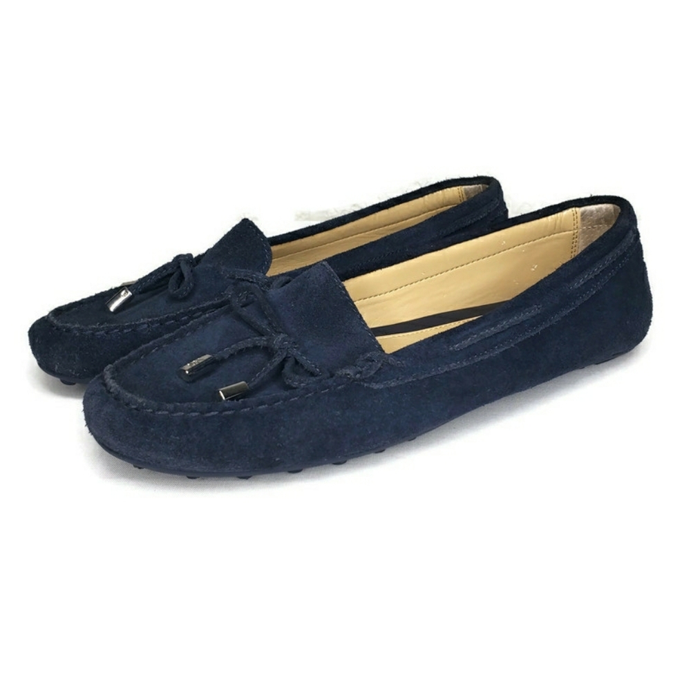 Michael Kors Navy Moccasins